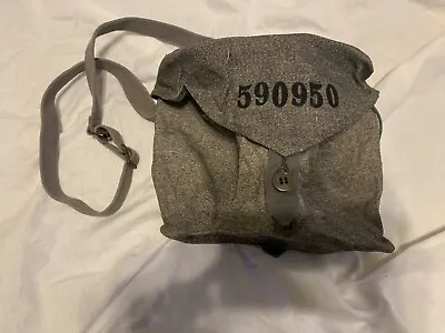 Vintage Swiss Army Military Crossbody Medic Pouch Bag Salt And Pepper Grey  • $35.09