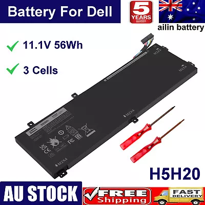 56Wh For Dell XPS 15 9550 9560 7590 Precision 5510 5520 5540 H5H20 Battery 11.4V • $49.99