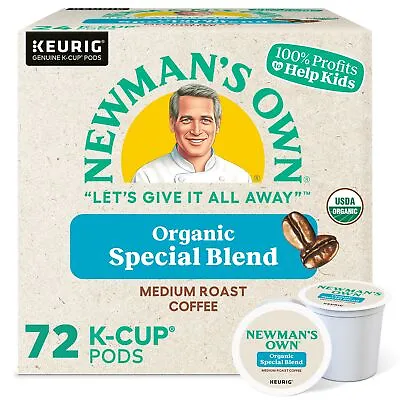 Newman's Own Organics Special Blend K-Cup Pods Medium Roast 72 Count • $39.99