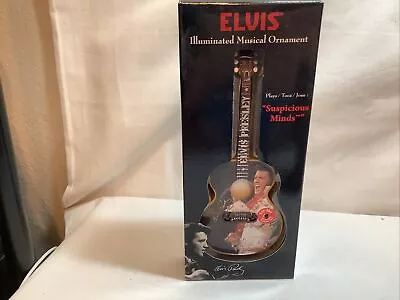 Elvis Illuminated Musical Guitar Ornament - Suspicious Minds • $5