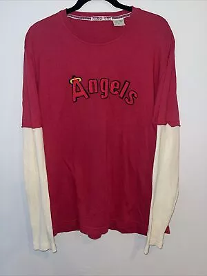 Anaheim Angels Embroidered Long-sleeve Crewneck Shirt MOONLIGHT GRAHAM Size XL • $17.99