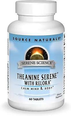 Source Naturals Theanine Serene With Relora 60 Tablets Sleep Relaxation Stress • £16.72