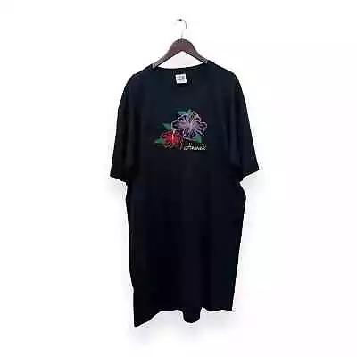 VTG 90s Hawaii Embroidered Flowers T-shirt Dress One Size • $18