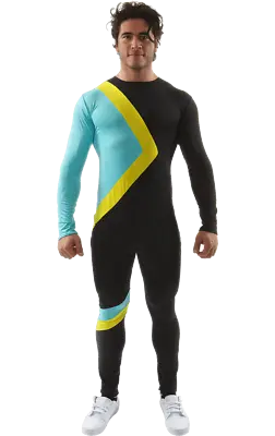 Mens Jamaican Flag Team Bobsleigh Jumpsuit Fancy Dress Costume • £33.99