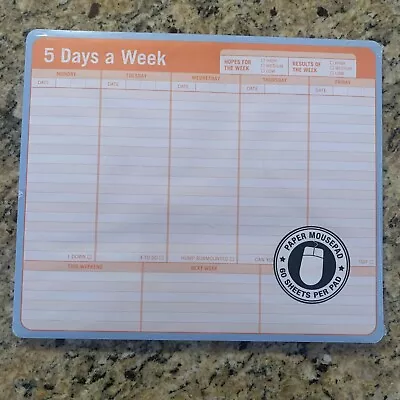 Knock Knock 5 Days A Week Paper Mousepad 9.5  X 8  60 Sheets • $13.27