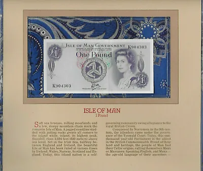 Most Treasured Banknotes Isle Of Man 1 Pound 1979 P-34a UNC Prefix K • $32.07