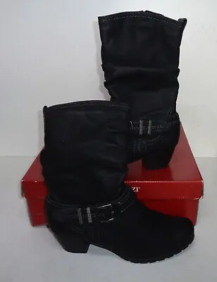 Marco Tozzi Ladies Black Womens Shoes Zip Up Boots Fashion New RRP £75 UK Size 8 • £22.98