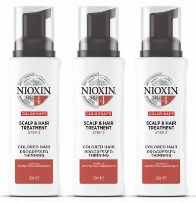 Nioxin System 4 Scalp And Hair Treatment 100 Ml X 3 • $84.95