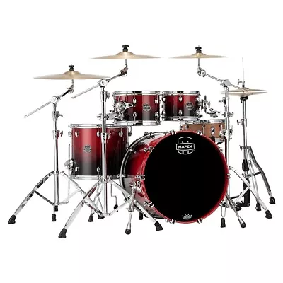 Mapex SR529XU Saturn Rock 4pc Shell Pack With 22  Kick - Scarlet Fade • $1879