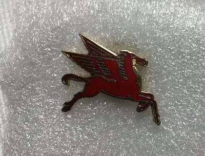 Mobil Oil Flying Red Pegasus Iconic Logo Lapel Pin Rare Vintage USA Made • $19.99