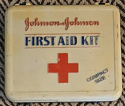 Vintage Johnson & Johnson First Aid Kit Plastic BOX ONLY • $4.95