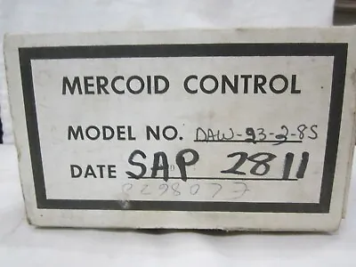MERCOID  DAW-23-2-8S     Bourdon Tube Pressure Switch • $750
