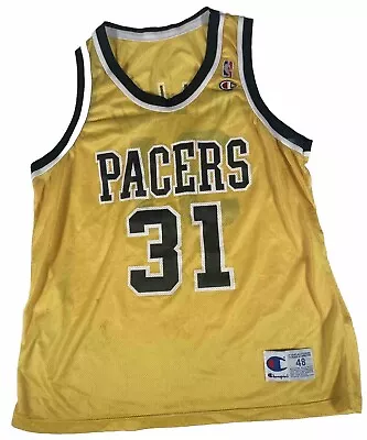 Indiana Pacers Jersey  Size 48 #31 Miller Vintage Champion • $59.99