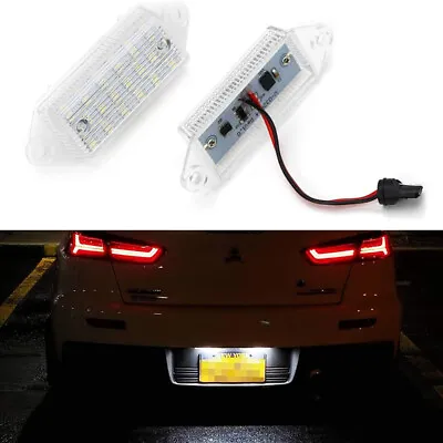 For Mitsubishi Lancer EVO Evolution X Xenon White LED License Plate Tag Light 2x • $15.59