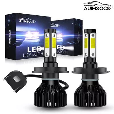 Super Bright H4 9003 LED Headlight Kit Bulb High Low Beam White 40000LM 10000K • $29.98