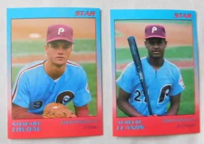 1989 Star Martinsville Phillies Baseball Card Pick One • $1