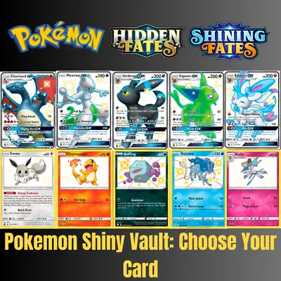 Pokemon Shiny Vault - Hidden Fates & Shining Fates Choose Your Card! English NM • $6