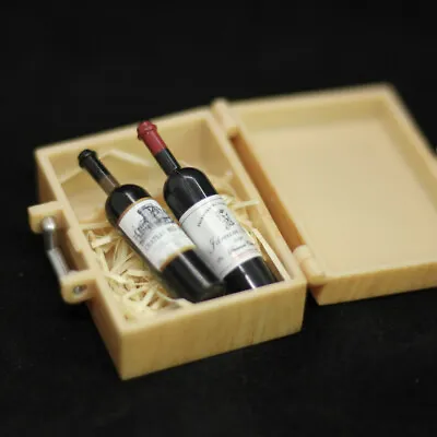 Dollhouse Miniature Plastic Red Wine Cups W/ Box Model Props Ornaments Kids Toys • $3.41