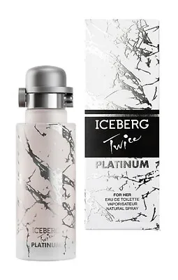 Iceberg Twice Platinum 125ml Eau De Toilette For Women New & Sealed • £28.73