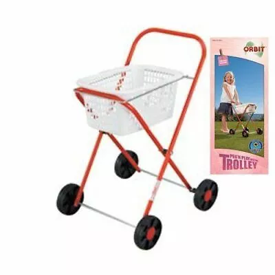 Orbit Kids Metal Trolley Built With Solid Wheels Toy With Colourful Pegs • $72.90