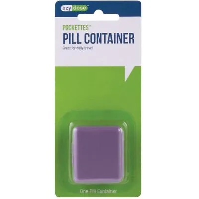 Ezy Dose Vitamin Pill Container Small Compact Travel Size Tight Snap Top 2ct • $7.72