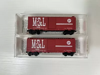 N Scale Micro-Trains Minneapolis & St. Louis 40’ Box Cars  • $29.95