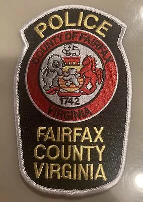 VA Fairfax County Virginia Police Shoulder Patch • $3.75