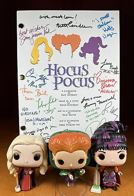 Hocus Pocus Script Cast-Signed- Autograph Reprints - Full Script - 112 Pages • $24.99