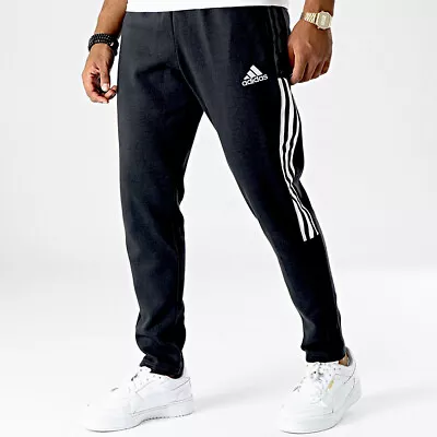 Adidas Tiro 21 Men’s Soccer Black White Athletic Bottoms Jogger Track Pant #305 • $39.95
