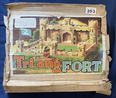£60 • Buy AB393 Vintage Tri-ang Vintage Fort Play Set Lines Brothers Wooden - VGC For Age