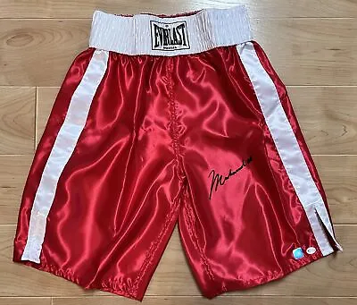 Muhammad Ali Signed Red Everlast Boxing Trunks Online Authentics And SSG COA • $3500