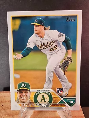 2023 Topps DAVID MacKINNON Rookie #276 Oakland Athletics RC • $0.50