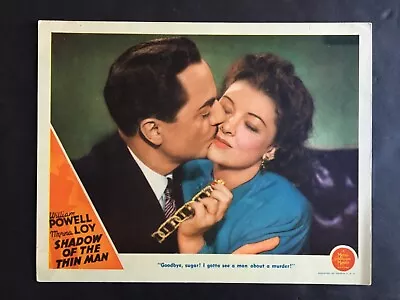 Shadow Of The Thin Man ‘41 William Powell Kisses Myrna Loy Best Card In Set • $195