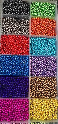 Bag Of 1000 X 4mm Miracle Beads. 13 Colours Incl Red Green Gold Purple Blue Aqua • £6.99