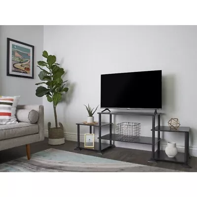 No Tools Entertainment Center For TVs Up To 40  True Black Oak • $39.58