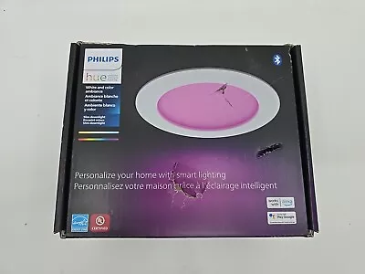 Philips Hue 579573 White & Color Ambiance 6  Slim Downlight LED Smart Light • $49.99