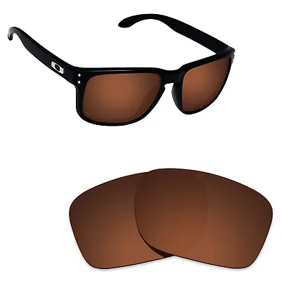 Hawkry Polycarbonate Replacement Lenses For-Oakley Holbrook Sunglass - Brown • £10.18