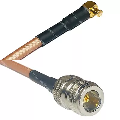 RG400 MCX MALE ANGLE To N FEMALE RF Cable FAST-SHIP LOT • $168.36