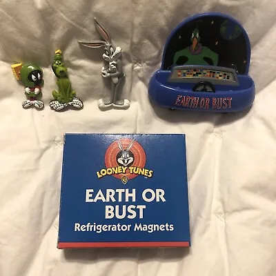! 1998 Looney Tunes Earth Or Bust Refrigerator Magnet Set Bugs Marvin Martian K9 • $14.99