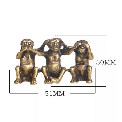 Brass Figurine Statue Miniature Ornament Animal Figurines Home Office Decor USA • $12.19