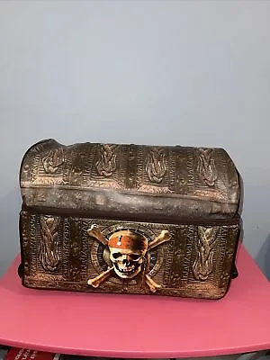 Pirate SEA CHEST Disney Store PIRATES OF THE CARIBBEAN Rolling Luggage Suitcase • $135