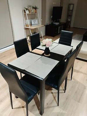 $200 • Buy Dining Table Set - Black