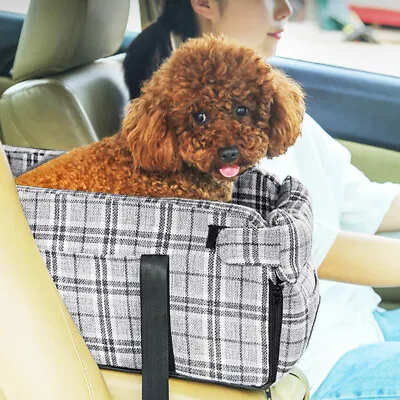£18.94 • Buy Car Pet Armrest Booster Console Seat Nonslip Cat Dog Carrier Kennel Bed Portable