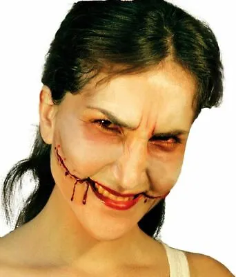 Face Wound Smile Latex Scar Application Gruesome Halloween Horror • £6.99