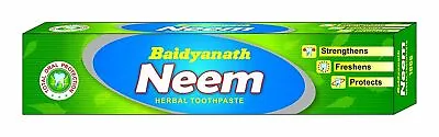 £13.78 • Buy Baidyanath Neem Herbal Toothpaste 100 G Total Oral Protection Strengthen Gums