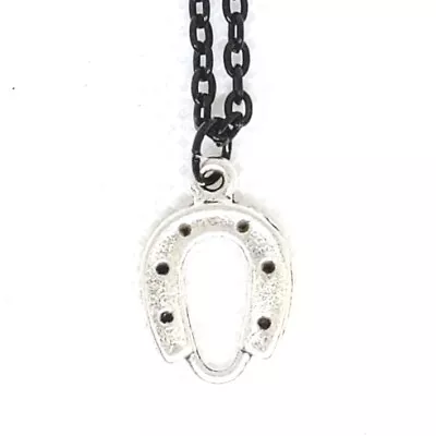 Tibetan Silver Yin Yang Charm Pendant On Extendable Black Chain Necklace • £4.20