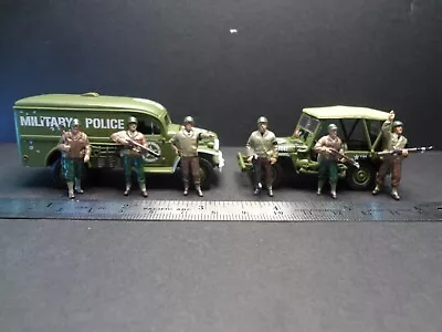 Johnny Lightning WWII Military Police + Willys MB Jeep + 6 Soldier Figures • $30.99