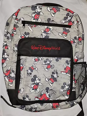 Walt Disney World Parks Mickey Mouse All Over Sketch Back Pack Bag • £57.82