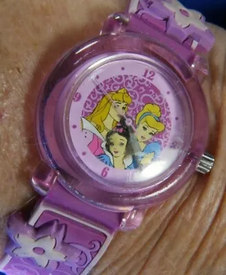 Disney Princess MC626SW Pink Silcone Band Estate WATCH New Battery 10/20 A5 • $7.56