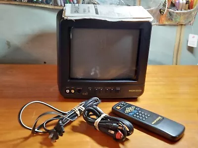 Phillips Magnavox PRO935B Black 9 Inch CRT Gaming Portable TV AC/DC And FM Radio • $119.95